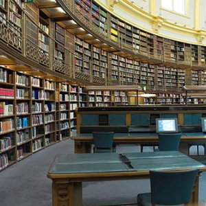 Londyn. Biblioteka w British Museum.